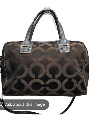 Coach Taylor Op Art Satchel (Style F25503)